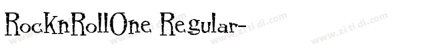 RocknRollOne Regular字体转换
